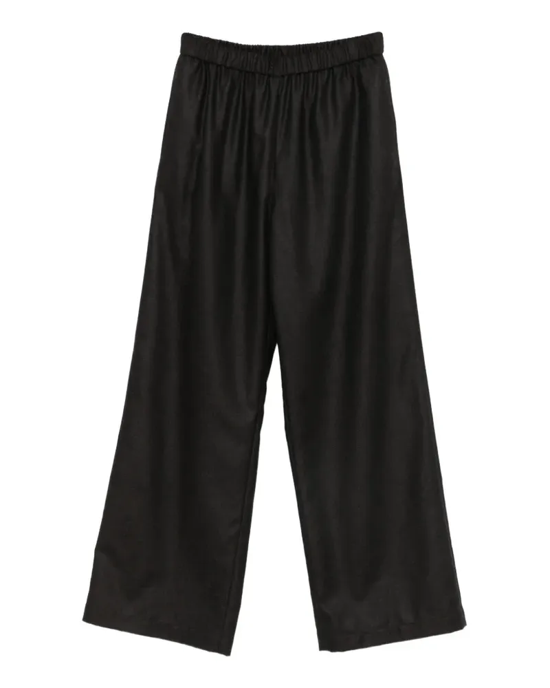 ASPESI elasticated-waistband wide-leg trousers - Braun Braun
