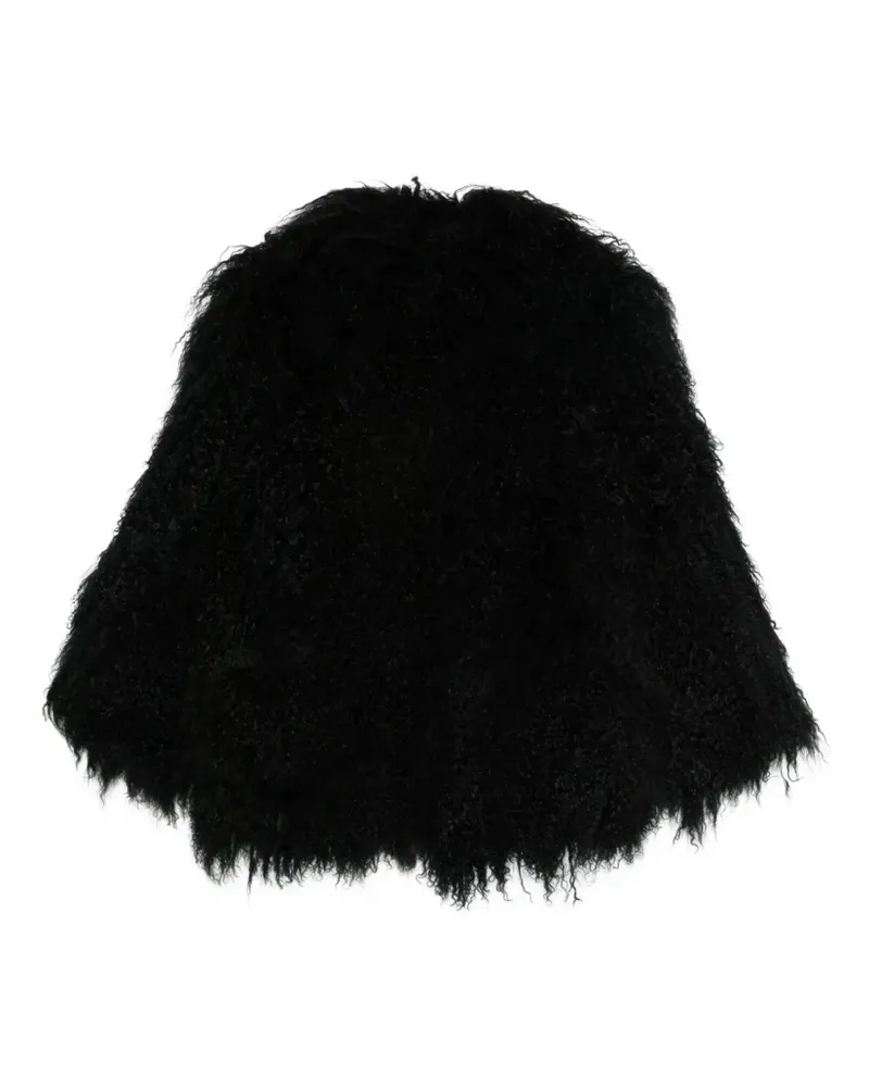 Isaac Sellam Shearling-Mantel - Schwarz Schwarz