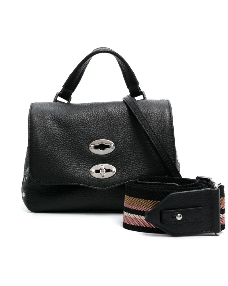 Zanellato Mini Postina Handtasche - Schwarz Schwarz