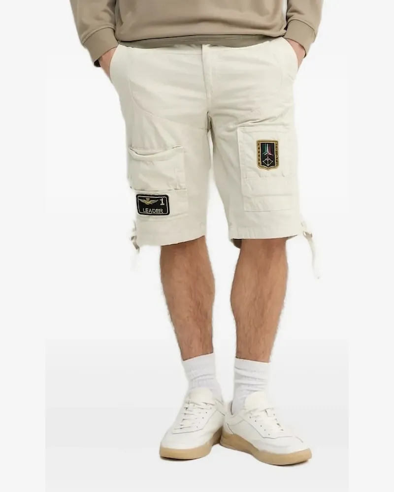 Aeronautica Militare Cargo-Shorts mit aufgesetzter Tasche - Nude Nude