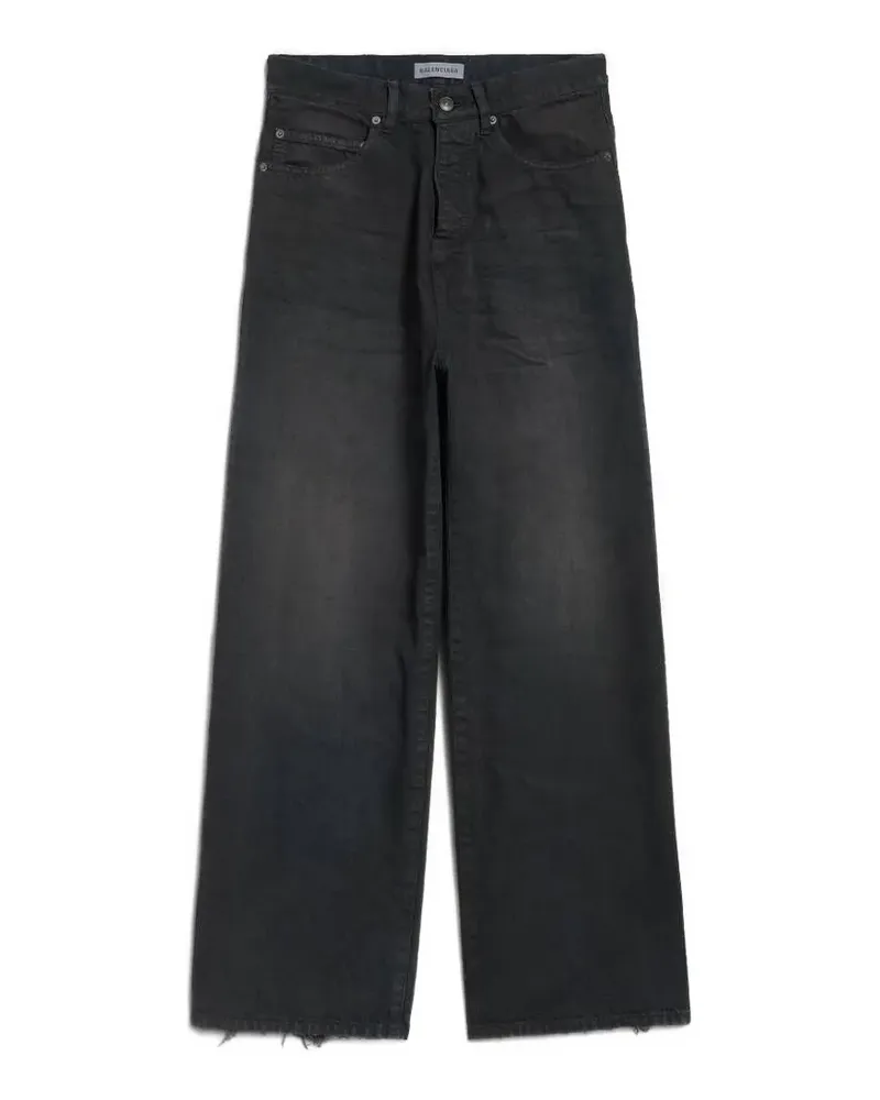 Balenciaga Jeans mit weitem Bein - Schwarz Schwarz