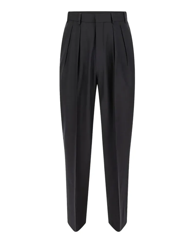Corneliani Klassische Bundfaltenhose - Schwarz Schwarz