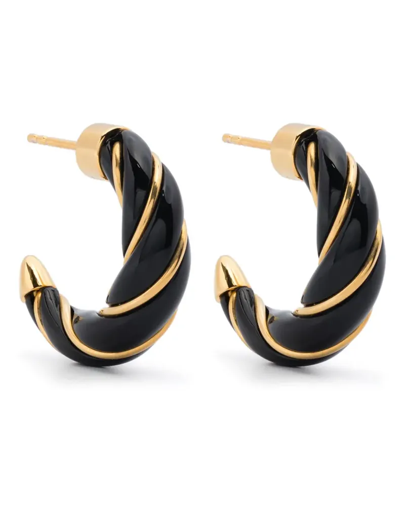Aurélie Bidermann mini Diana twisted earrings - Gold Gold