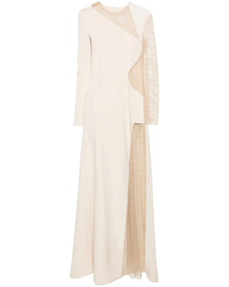 Genny Maxikleid mit Kontrasteinsatz - Nude Nude