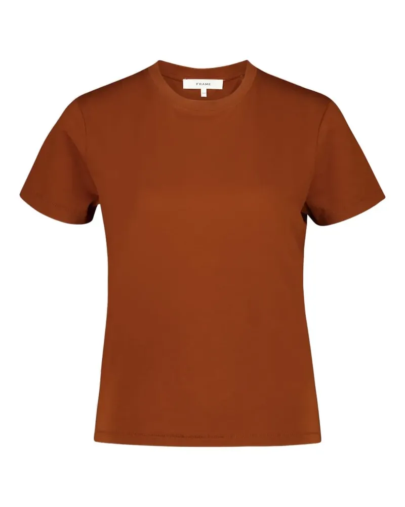 Frame Denim T-Shirt mit kurzen Ärmeln - Braun Braun