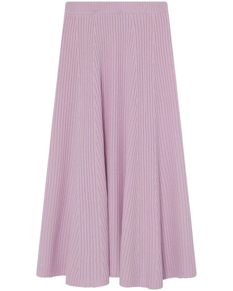 Pinko Gerippter Strickrock - Rosa Rosa