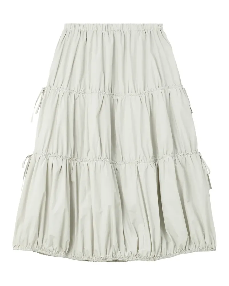 Tout a Coup tiered drawstring-detail midi skirt - Grau Grau