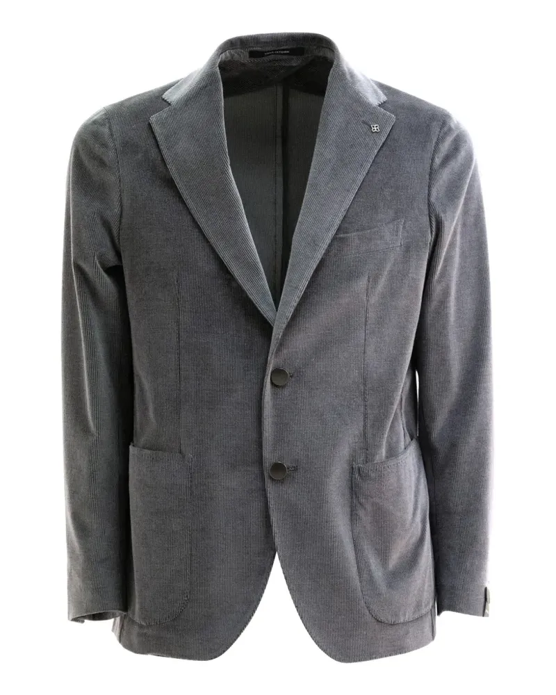 Tagliatore corduroy single-breasted blazer - Grau Grau