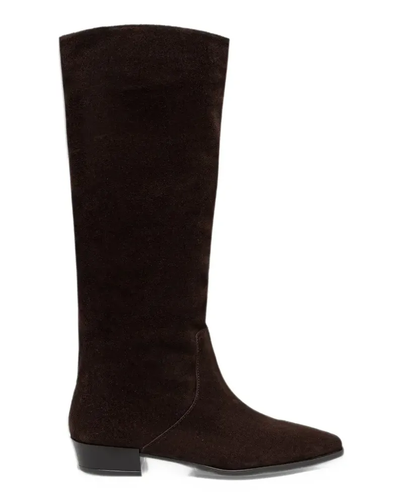 Dune Torrie suede square-toe boots - Braun Braun
