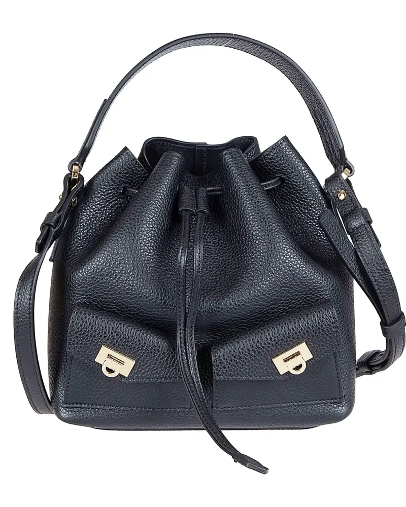 Ferragamo multi-pocket bucket bag - Schwarz Schwarz
