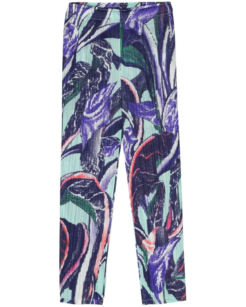 Issey Miyake Plissierte Tardivo Hose - Violett Violett