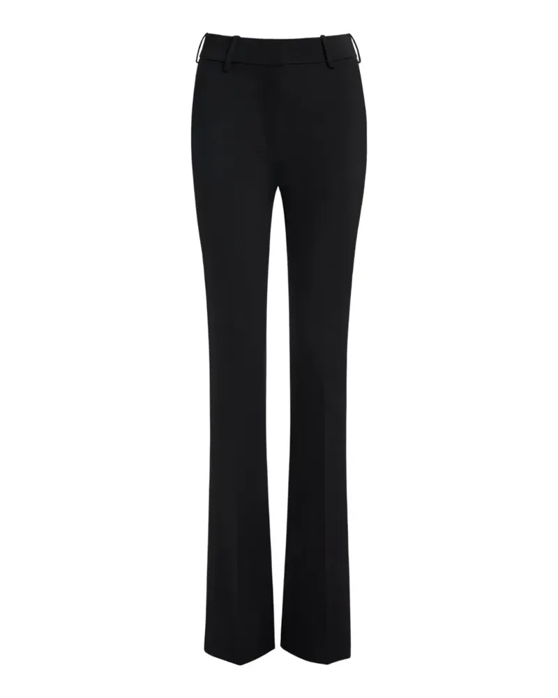 Balmain Tief sitzende Hose aus Woll-Satin - Schwarz Schwarz
