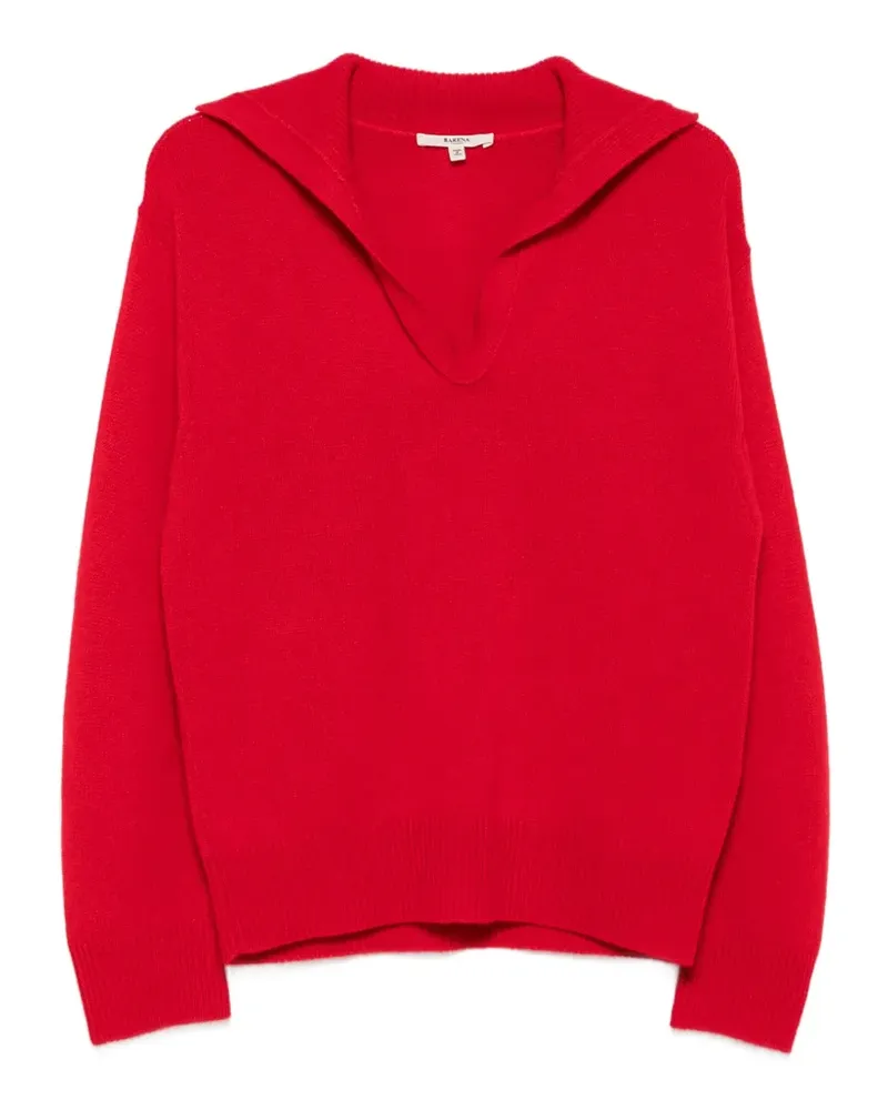 BARENA Pullover mit Spreizkragen - Rot Rot