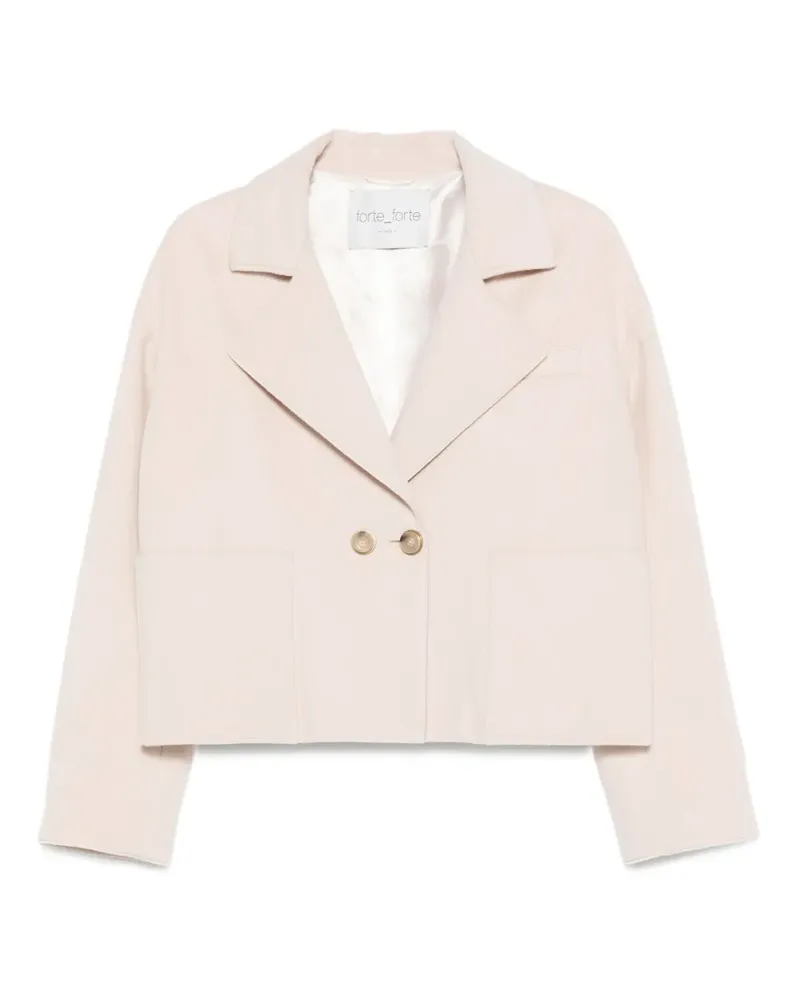 forte_forte Doppelreihige Jacke - Nude Nude