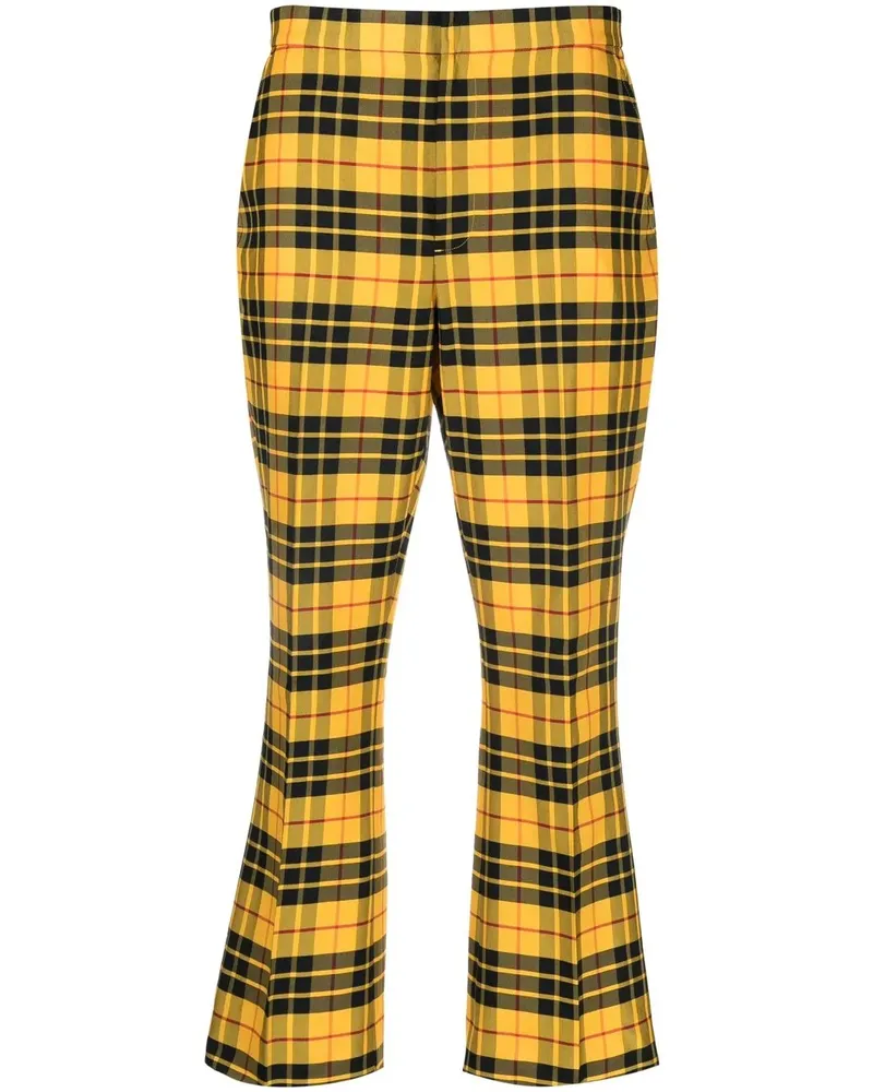Ralph Lauren Karierte Cropped-Hose - Gelb Gelb