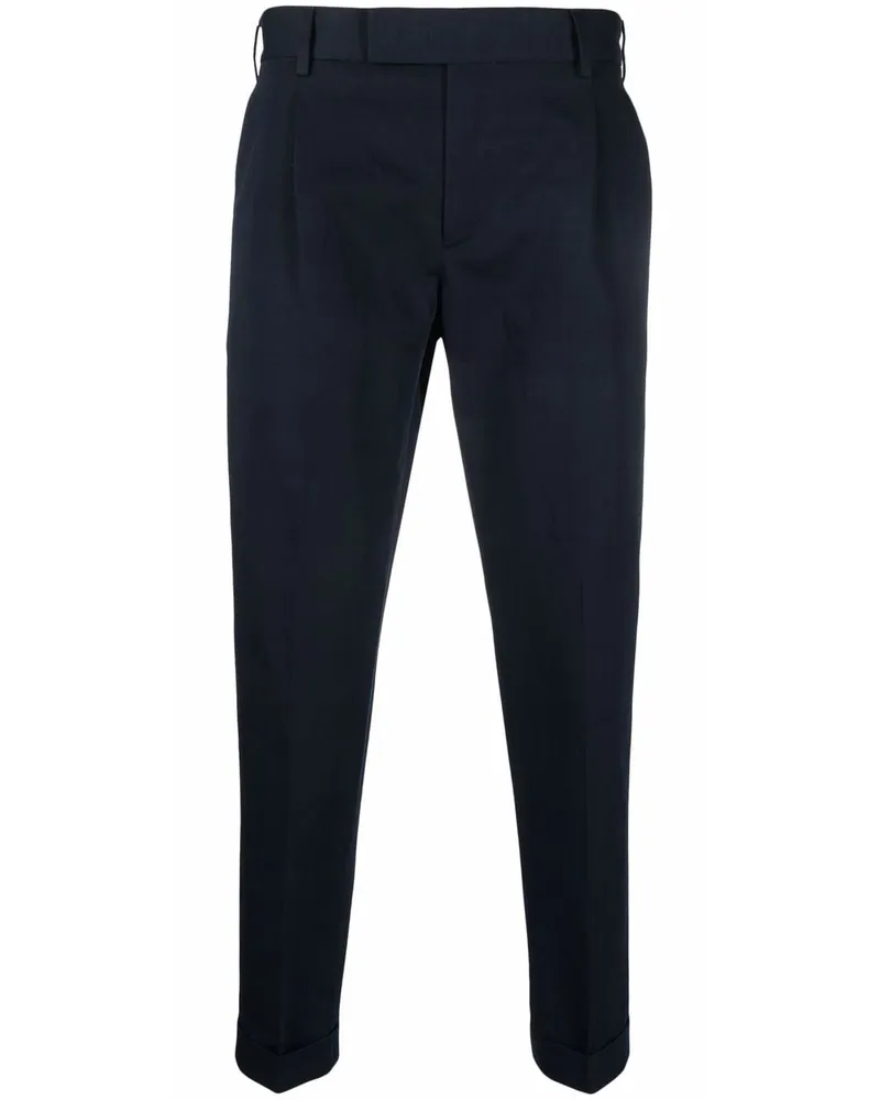 PT TORINO Cropped-Hose im Tapered-Design - Blau Blau