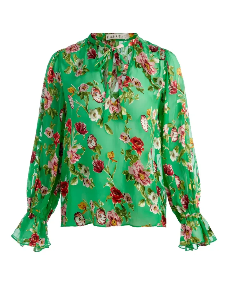 Alice + Olivia Moranne Hemd - Grün Grün