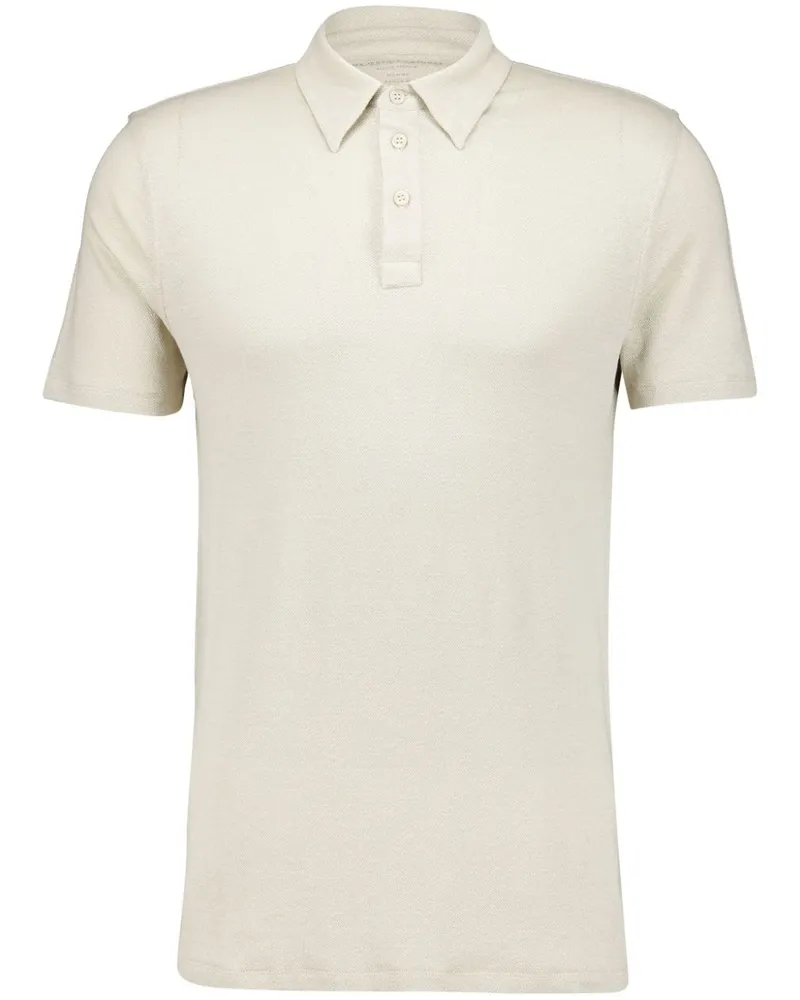 Majestic Poloshirt mit kurzen Ärmeln - Nude Nude