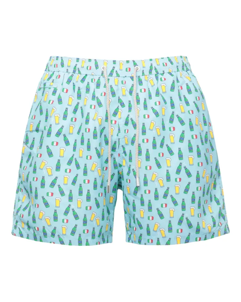 MC2 Saint Barth Badeshorts mit Kordelzug - Blau Blau