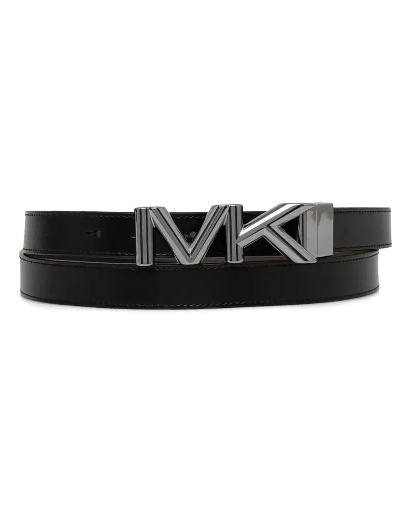 Michael Kors Gürtel mit Metallic-Logo - Schwarz Schwarz