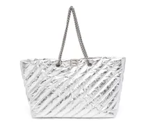Große Crush Tote Bag - Silber