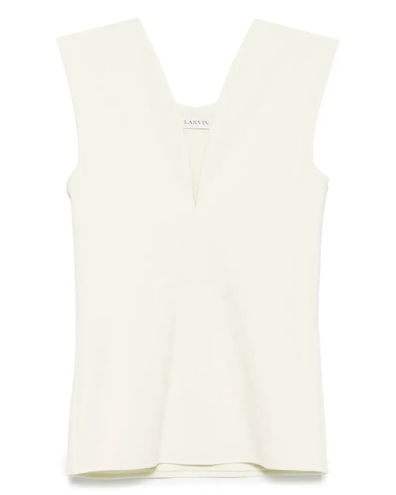 Lanvin Oberteil mit tiefem V-Ausschnitt - Nude Nude