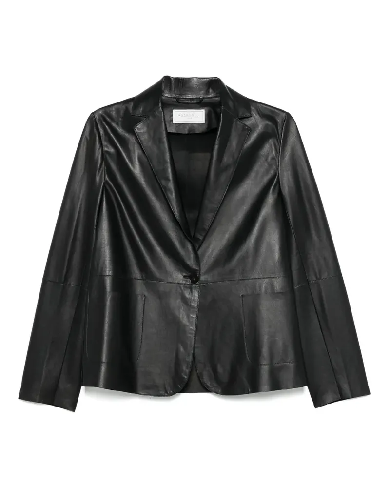 Antonelli Firenze Sakko aus Leder - Schwarz Schwarz