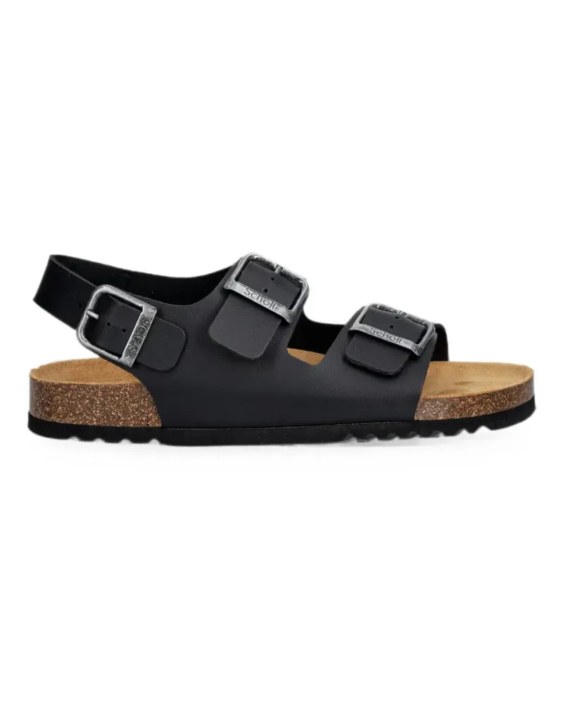 Scholl AXEL BACKSTRAP buckle-fastening sandals - Schwarz Schwarz