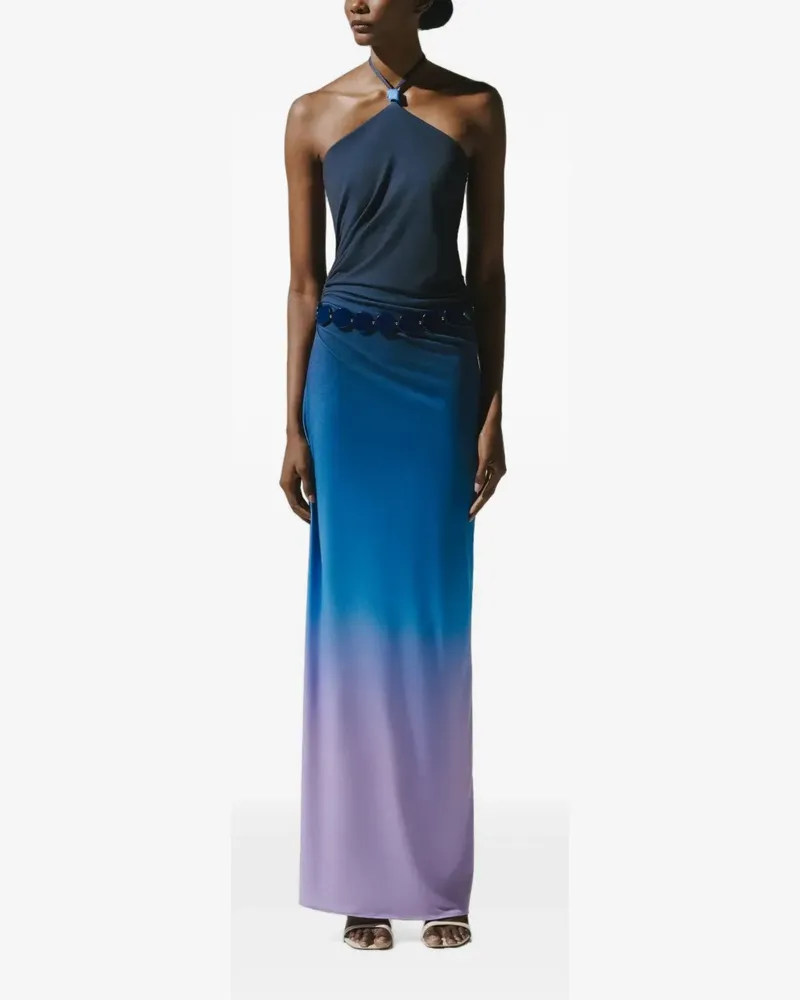 Baobab Collection Gerafftes Blake Maxikleid mit Kunstharzverzierung - Blau Blau