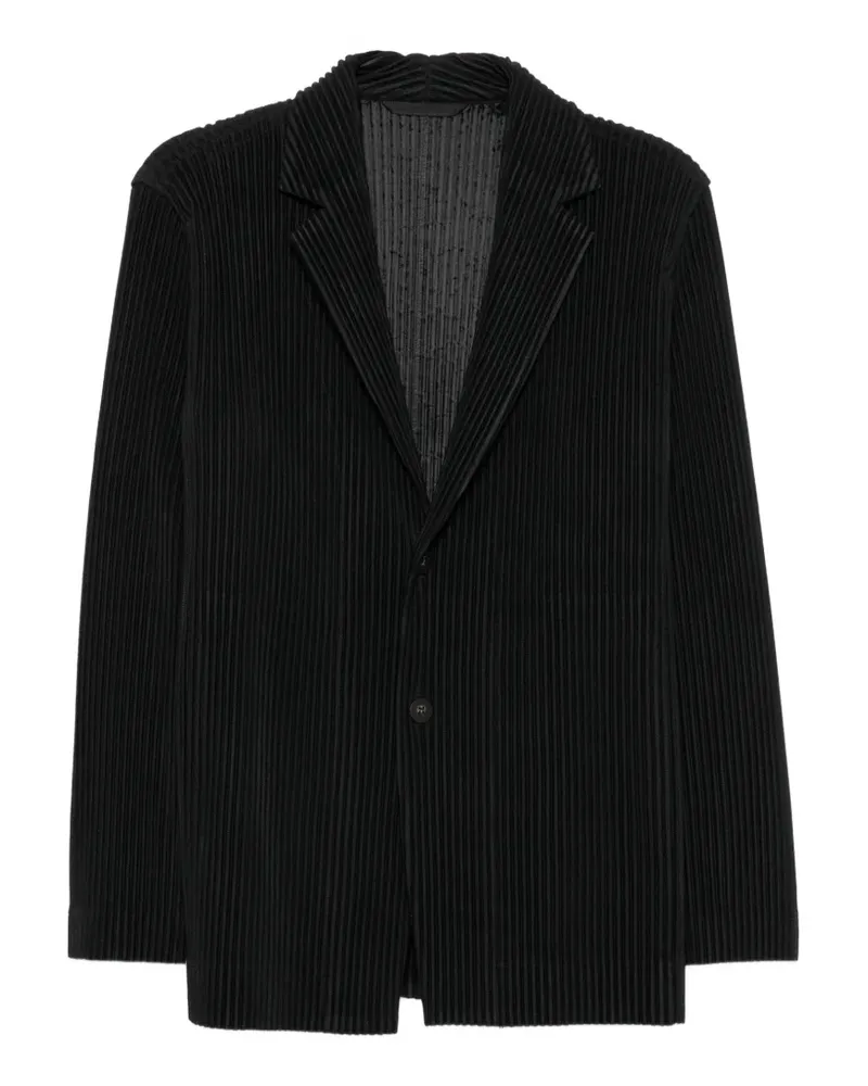 Issey Miyake Blazer mit fallendem Revers - Schwarz Schwarz