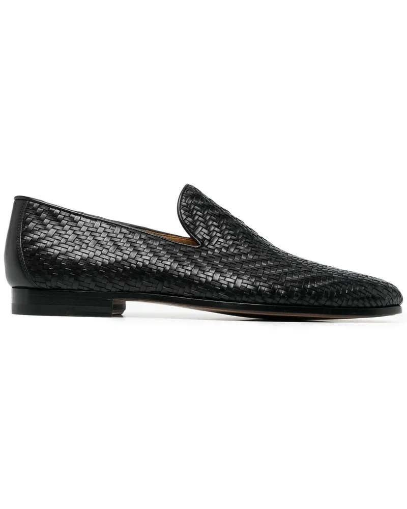 Magnanni Loafer mit Webmuster - Schwarz Schwarz