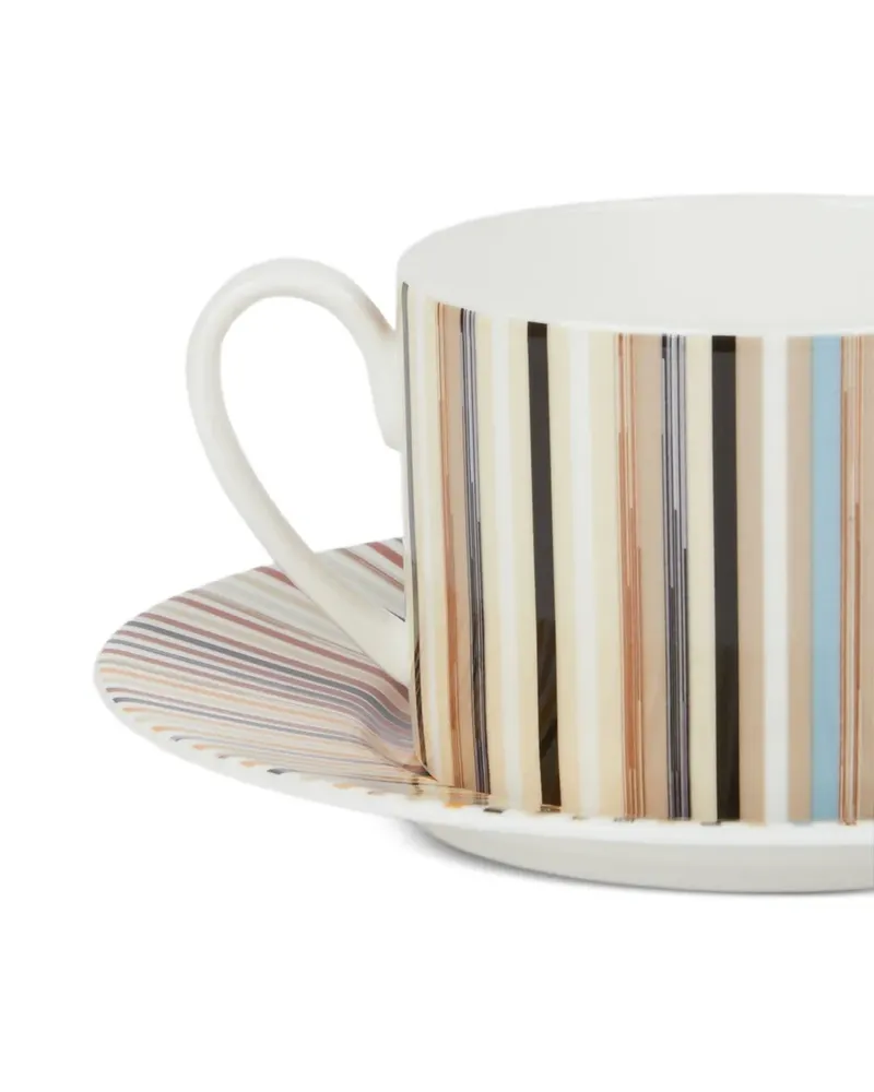 Missoni Home Gestreifte Teetassen (2er-Set) - Weiß Weiß