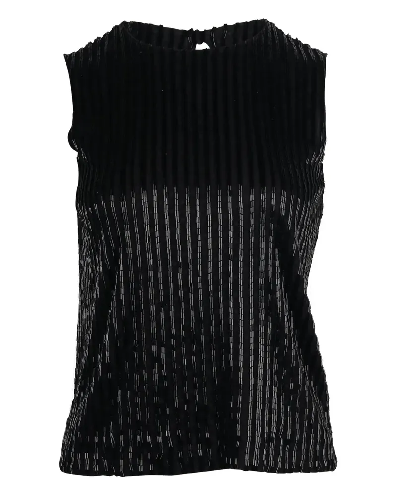 Diane von Furstenberg beaded sleeveless top - Schwarz Schwarz