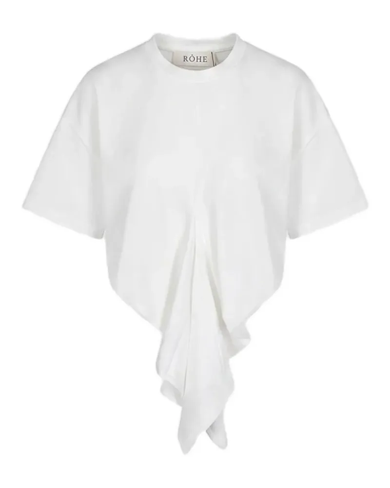 Róhe Drapiertes T-Shirt mit Nahtdetail - Weiß Weiß