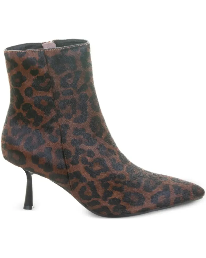 Bibi Lou Stiefel mit Leoparden-Print - Braun Braun