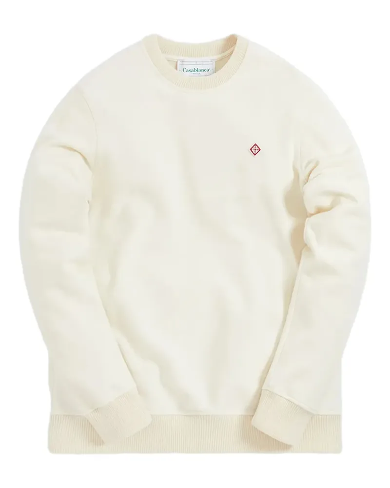 Casablanca Paris Sweatshirt mit Logo-Stickerei - Weiß Weiß