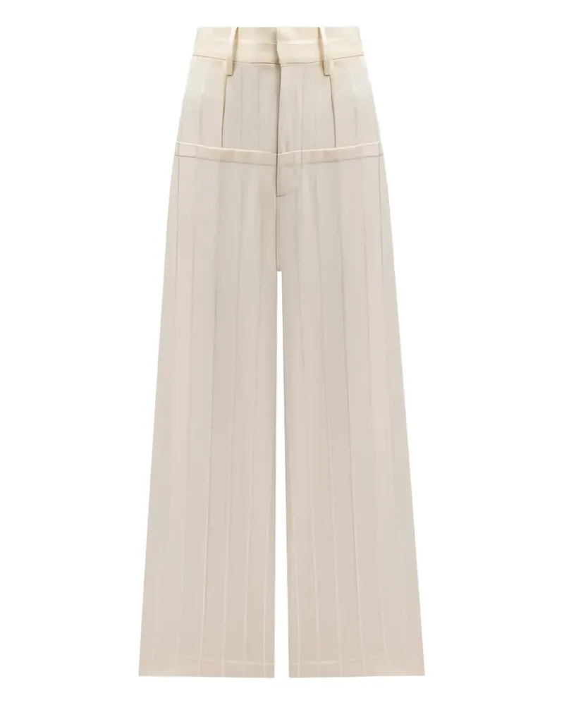 Uma Wang striped pino trousers - Nude Nude