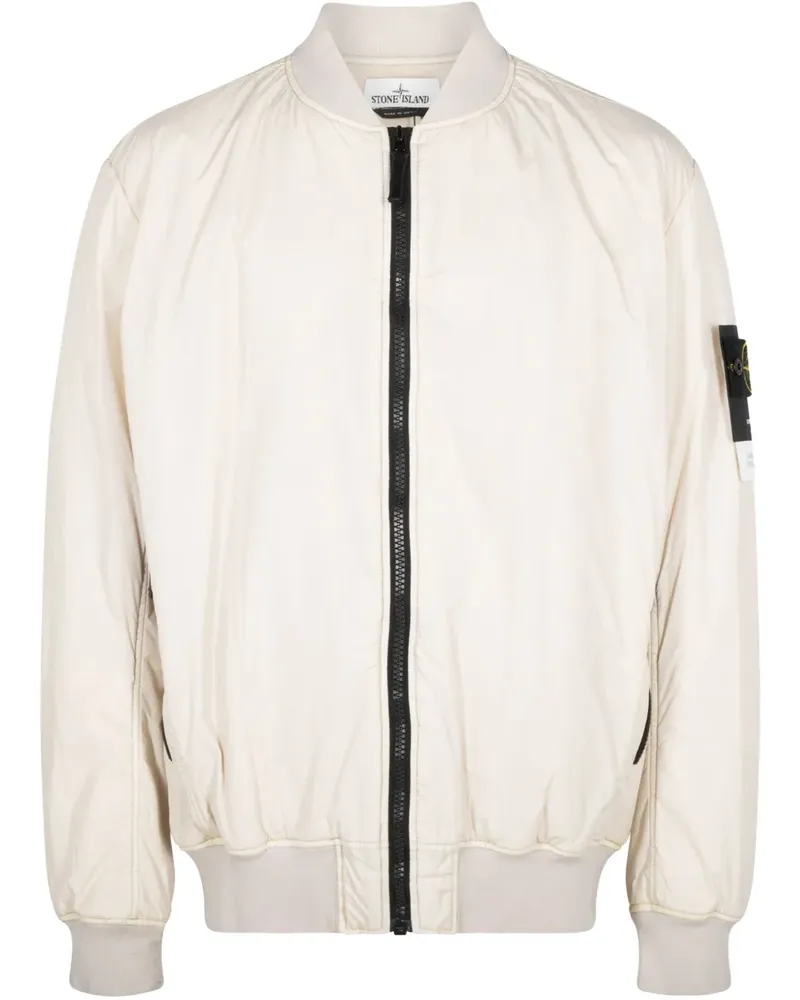 Stone Island Bomberjacke mit Kompass-Patch - Nude Nude
