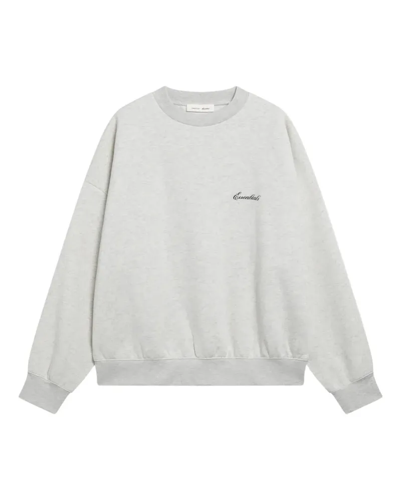 Fear of God Essentials logo-embroidered sweatshirt - Grau Grau