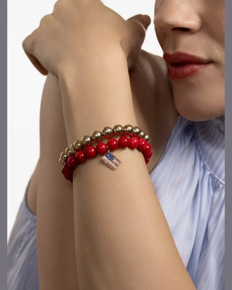 Sydney Evan Scallop Edge Armband mit Diamanten - Gold Gold