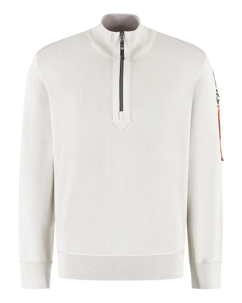Parajumpers Gerippter Pullover mit Reißverschluss - Nude Nude