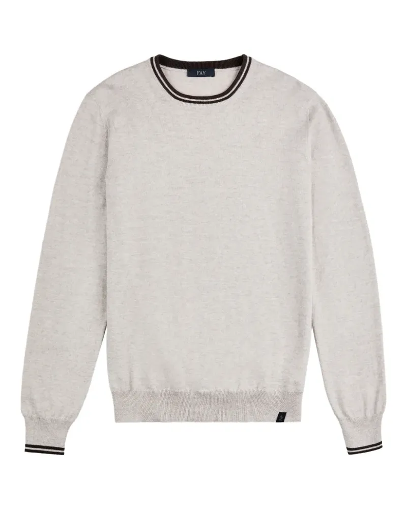 Fay Pullover mit Ellenbogen-Patches - Nude Nude