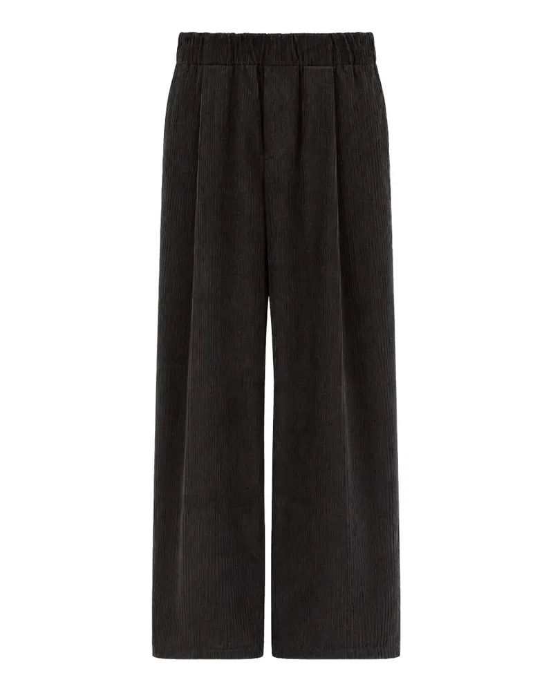 Société Anonyme Cordhose mit weitem Bein - Braun Braun
