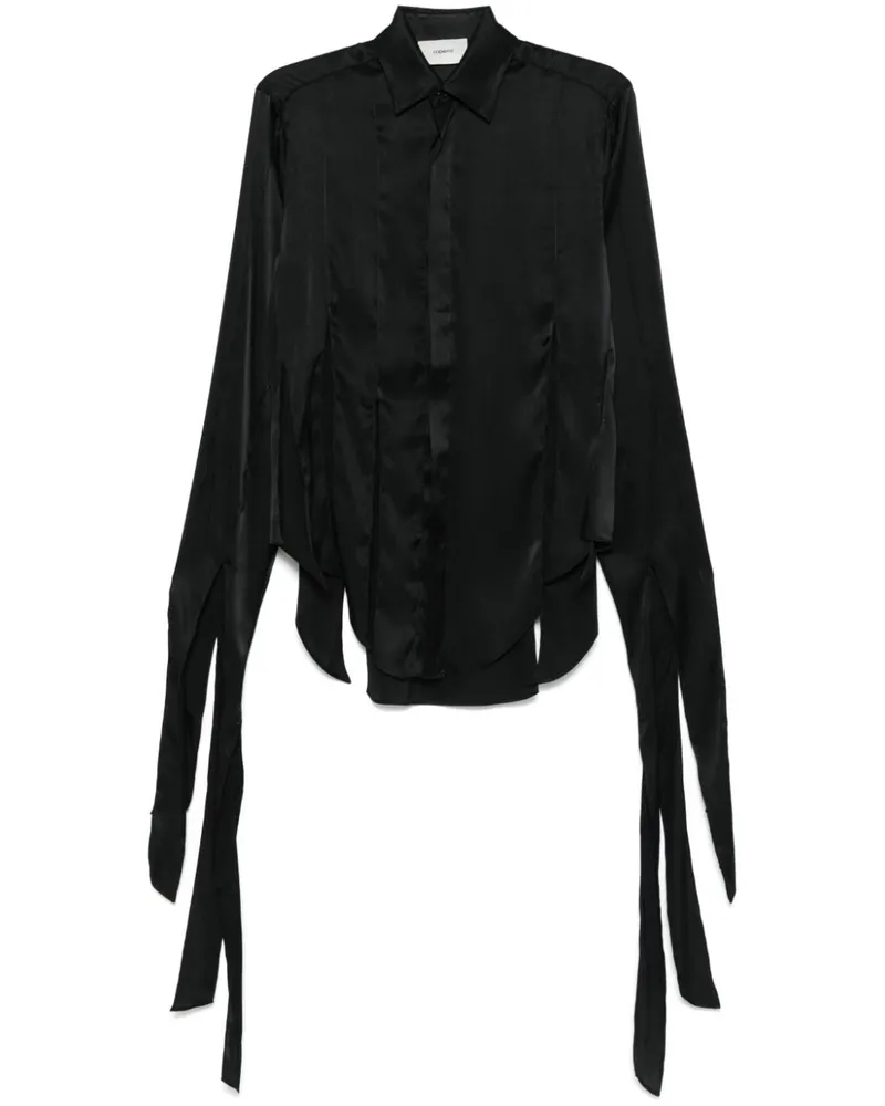COPERNI Hemd mit Schlitzdetail - Schwarz Schwarz