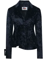 Ports 1961 Ice Floral Blazer in Samtoptik Blau