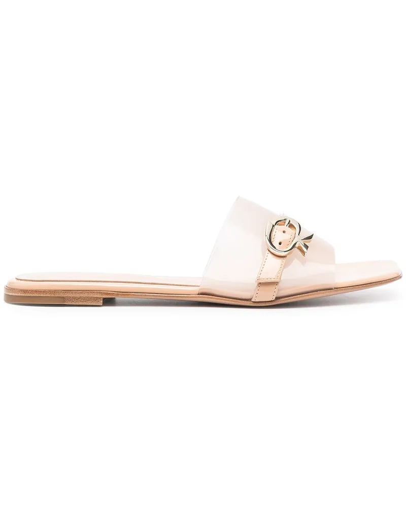 Gianvito Rossi Sandalen mit Schnalle - Nude Nude