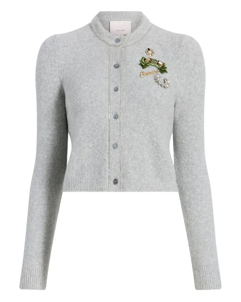 Cinq à Sept Verzierter Allura Cardigan - Grau Grau