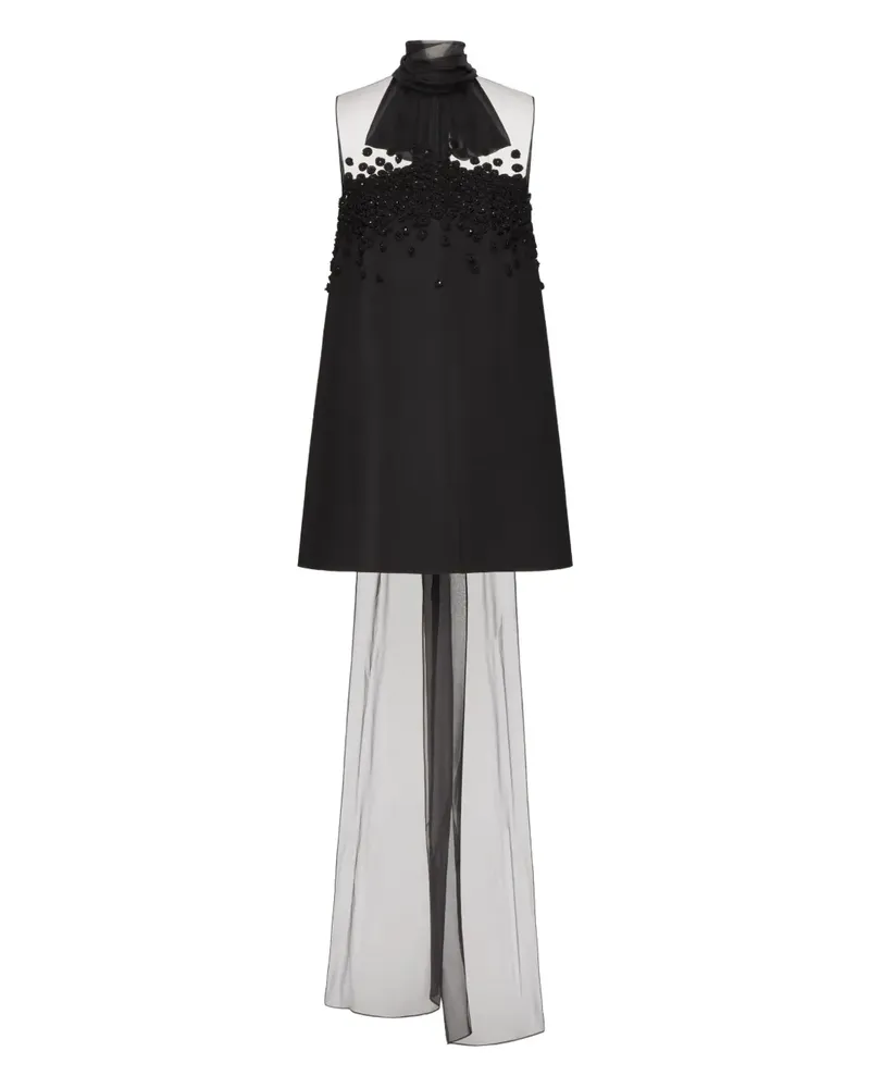 Valentino Garavani Structured Couture Minikleid mit Stickerei - Schwarz Schwarz