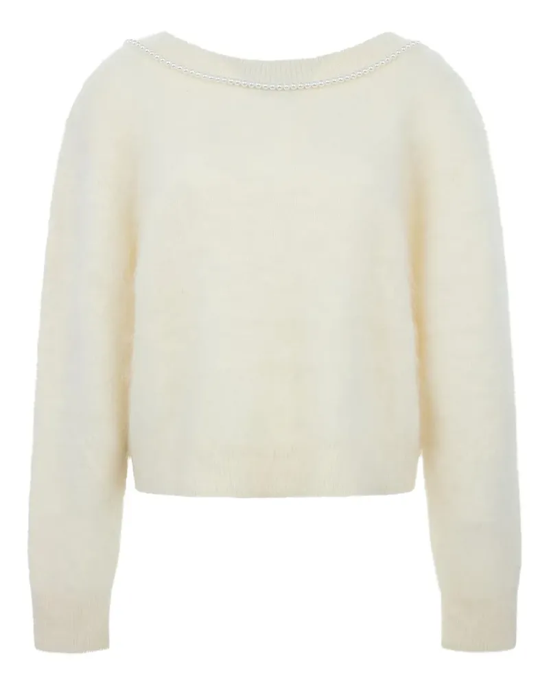 BERNADETTE Solene Pullover mit Perlen - Nude Nude