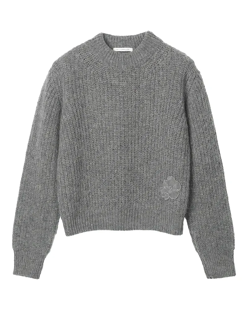 Cecilie Bahnsen Bega Pullover mit Strickblumen - Grau Grau